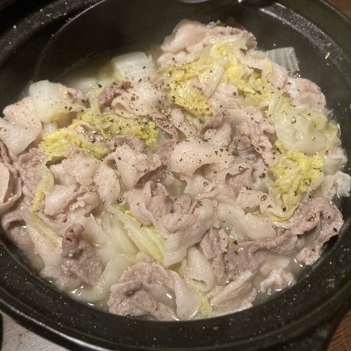 ご飯作る気力がない日の、白菜豚